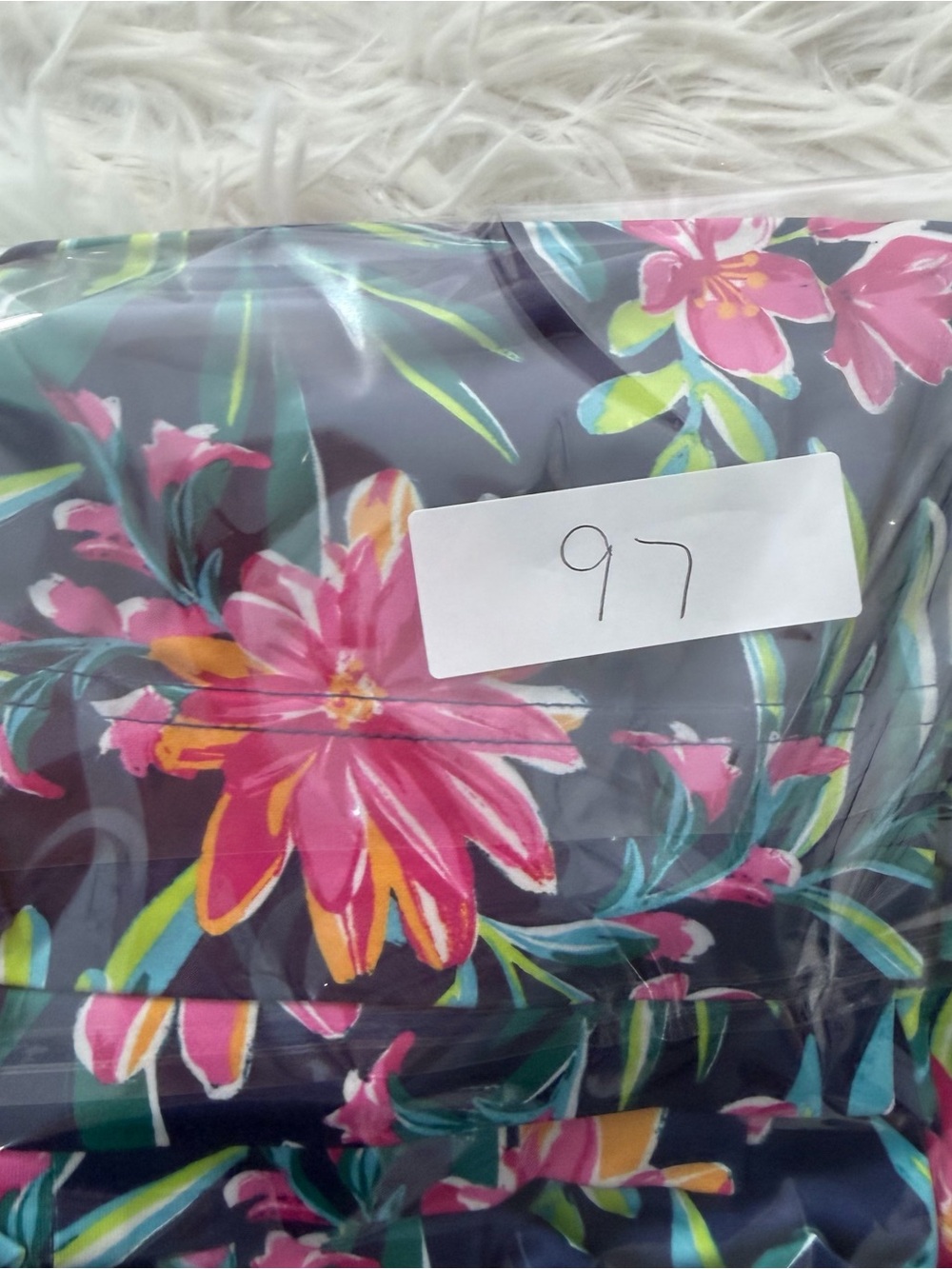Stella Parker Womens Floral Long Sleeve Athletic Quarter Zip Top Size XXL - Picture 7 of 7